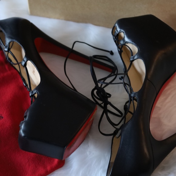 CHRISTIAN LOUBOUTIN ANKLE STRAP DAFFODILE 160 LEATHER - Picture 3 of 12